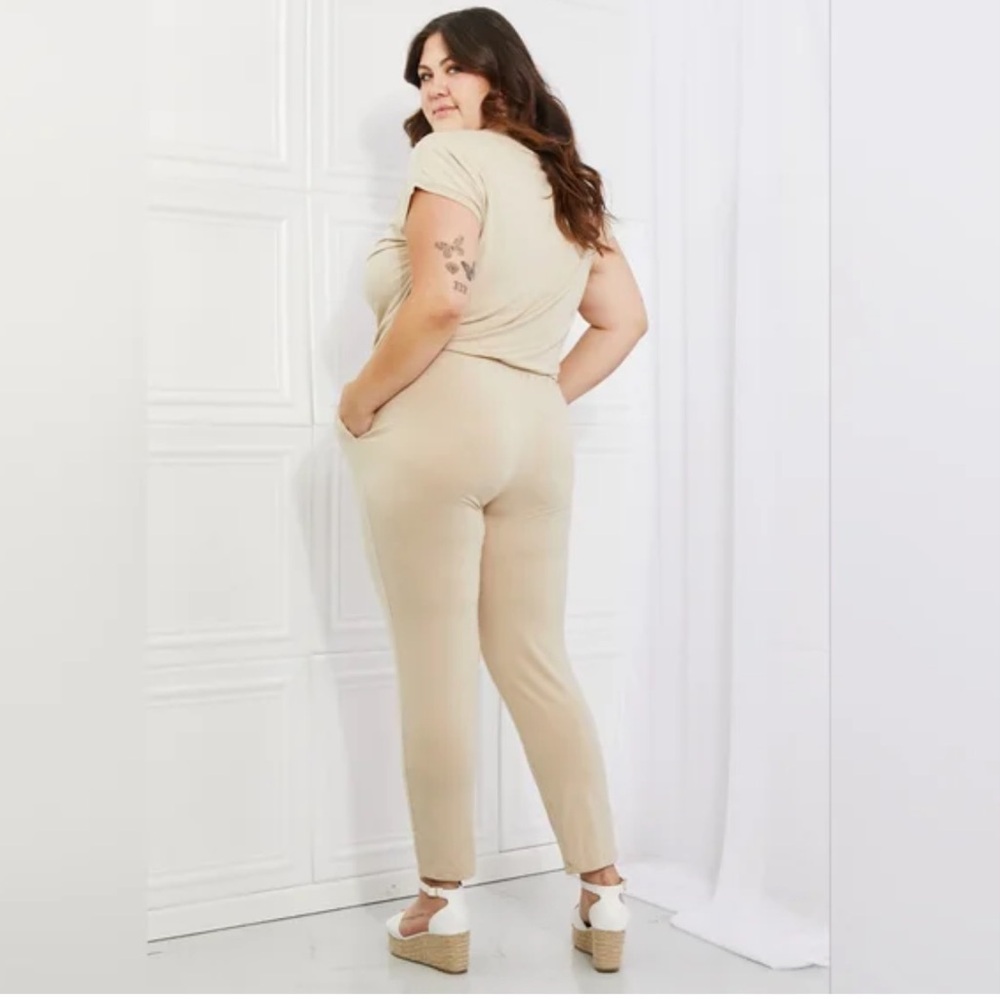 NWT Culture Code Comfy Days Full Size Boat Neck Jumpsuit
